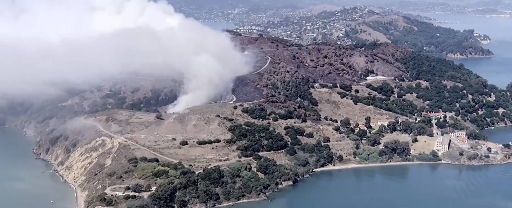 Smelled smoke in Campbell on Wednesday? It came from a planned burn on Angel Island
